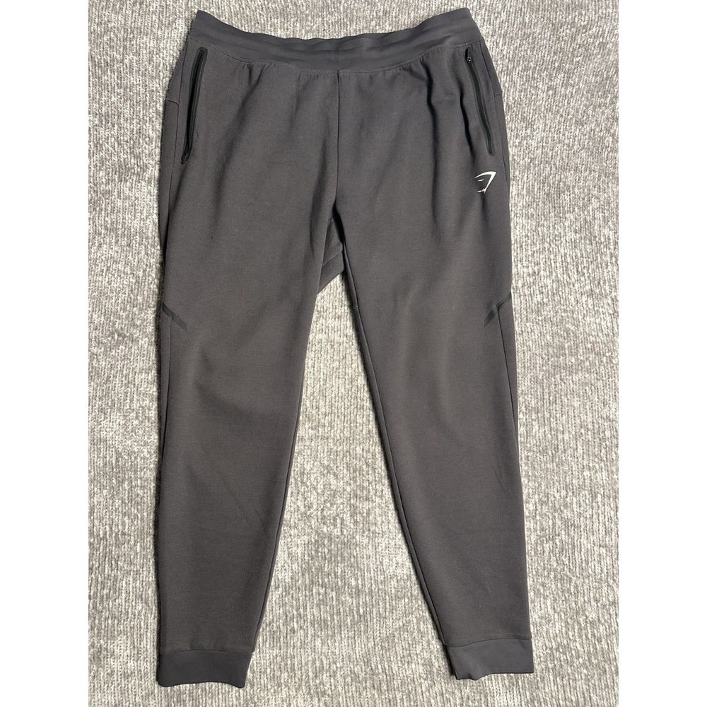 Gymshark Men's Tapered Slim Fit Apex Technical Joggers DH3 Onyx Grey XXL